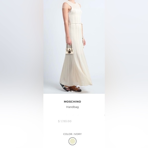 MOSCHINO Fancy Handbag limited edition NWT color Ivory - Picture 5 of 10